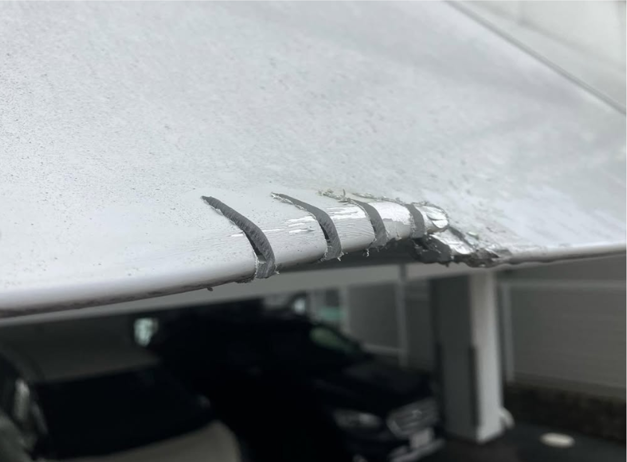 ステンレス補修2before